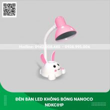 Đèn bàn LED không bóng Nanoco NDKC01P thỏ hồng