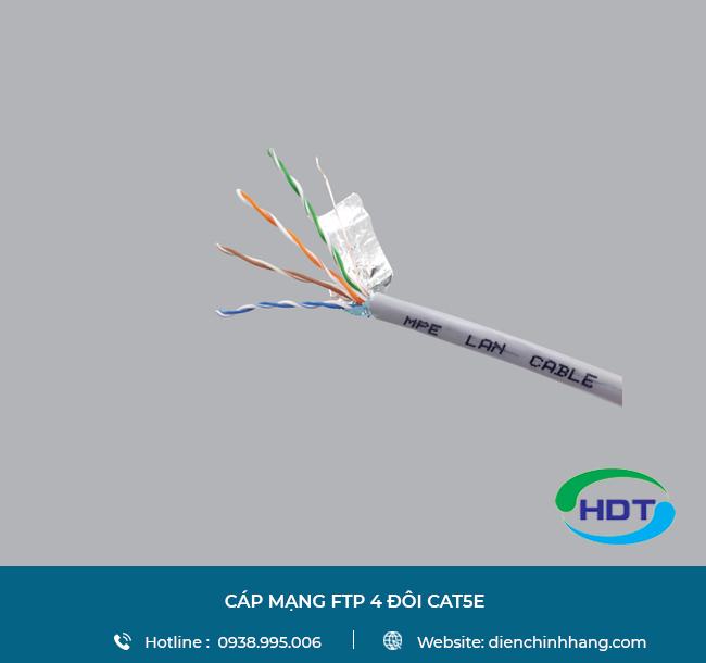 CÁP MẠNG FTP MPE 4 ĐÔI CAT5E | CAP MANG FTP MPE 4 DOI CAT5E