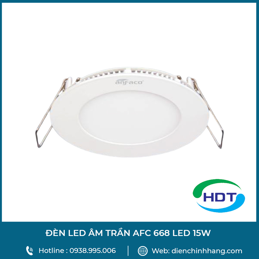ĐÈN LED ÂM TRẦN Anfaco AFC 668 LED 15W | DEN LED AM TRAN Anfaco AFC 668 LED 15W 