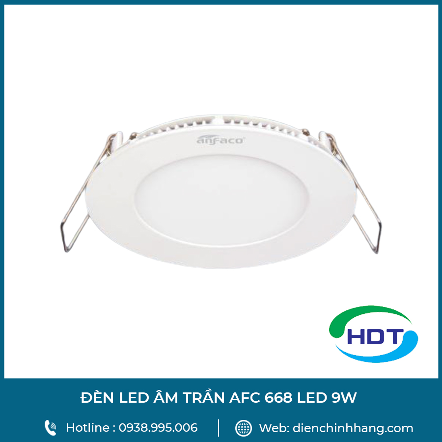 ĐÈN LED ÂM TRẦN Anfaco AFC 668 LED 9W | DEN LED AM TRAN Anfaco AFC 668 LED 9W 