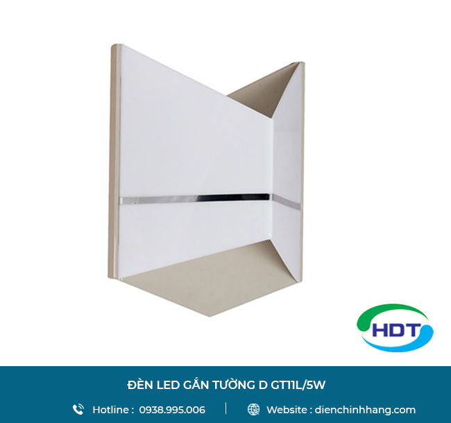 Đèn LED gắn tường Rạng Đông D GT11L/5W | Den LED gan tuong Rang Dong D GT11L 5W 