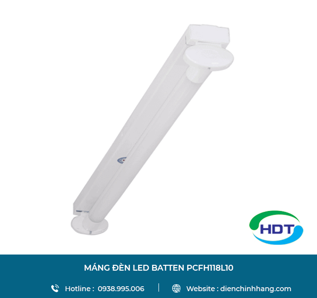 Máng đèn LED batten Paragon 10w PCFH118L10 | Mang den LED batten Paragon 10w PCFH118L10