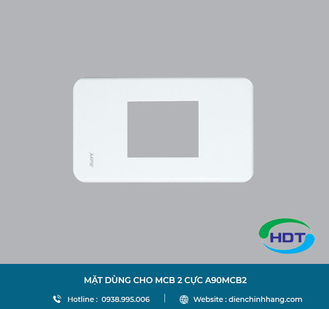 MẶT DÙNG CHO MCB 2 CỰC A90MCB2 | MAT DUNG CHO MCB 2 CUC A90MCB2