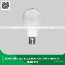Bóng đèn Led bulb hoa cúc Nanoco 9w NLBC093 ánh sáng vàng