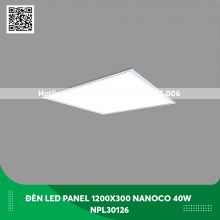 Đèn led panel 1200x300 Nanoco 40w NPL30126 loại tấm ánh sáng trắng