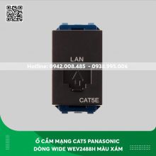 Ổ cắm mạng CAT5 Panasonic dòng Wide WEV2488H màu xám