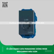 Ổ cắm mạng CAT6 Panasonic dòng Wide WEV24886H màu xám