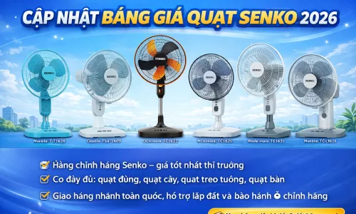 Bảng giá quạt Senko mới nhất