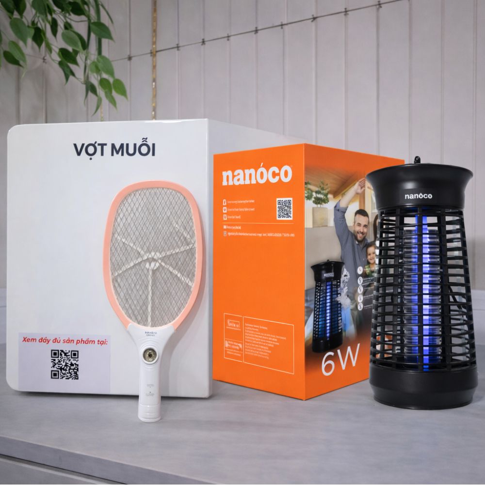 Đèn Bắt Muỗi - Vợt Muỗi Nanoco