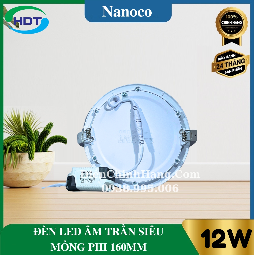 Đèn LED âm trần Nanoco 12W NSD1231/ NSD1241/ NSD1261
