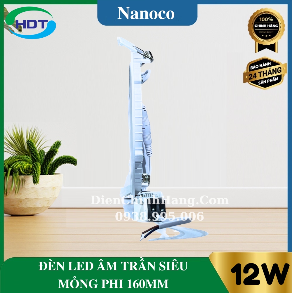 Đèn LED âm trần Nanoco 12W NSD1231/ NSD1241/ NSD1261