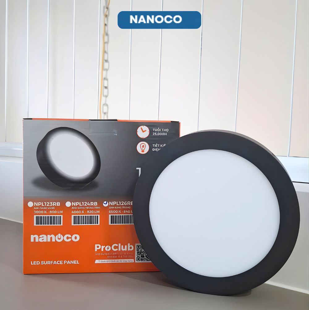 Đèn Led Ốp Trần Nổi Nanoco