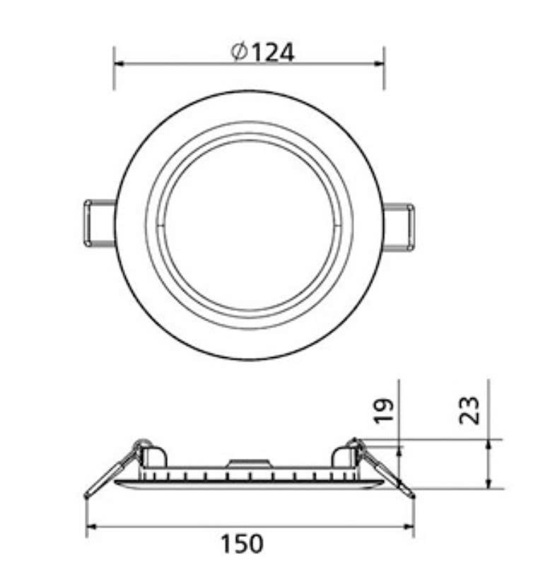 Đèn Led Âm Trần Panasonic EZ-P 9W Phi 110 NNV71321WE1A