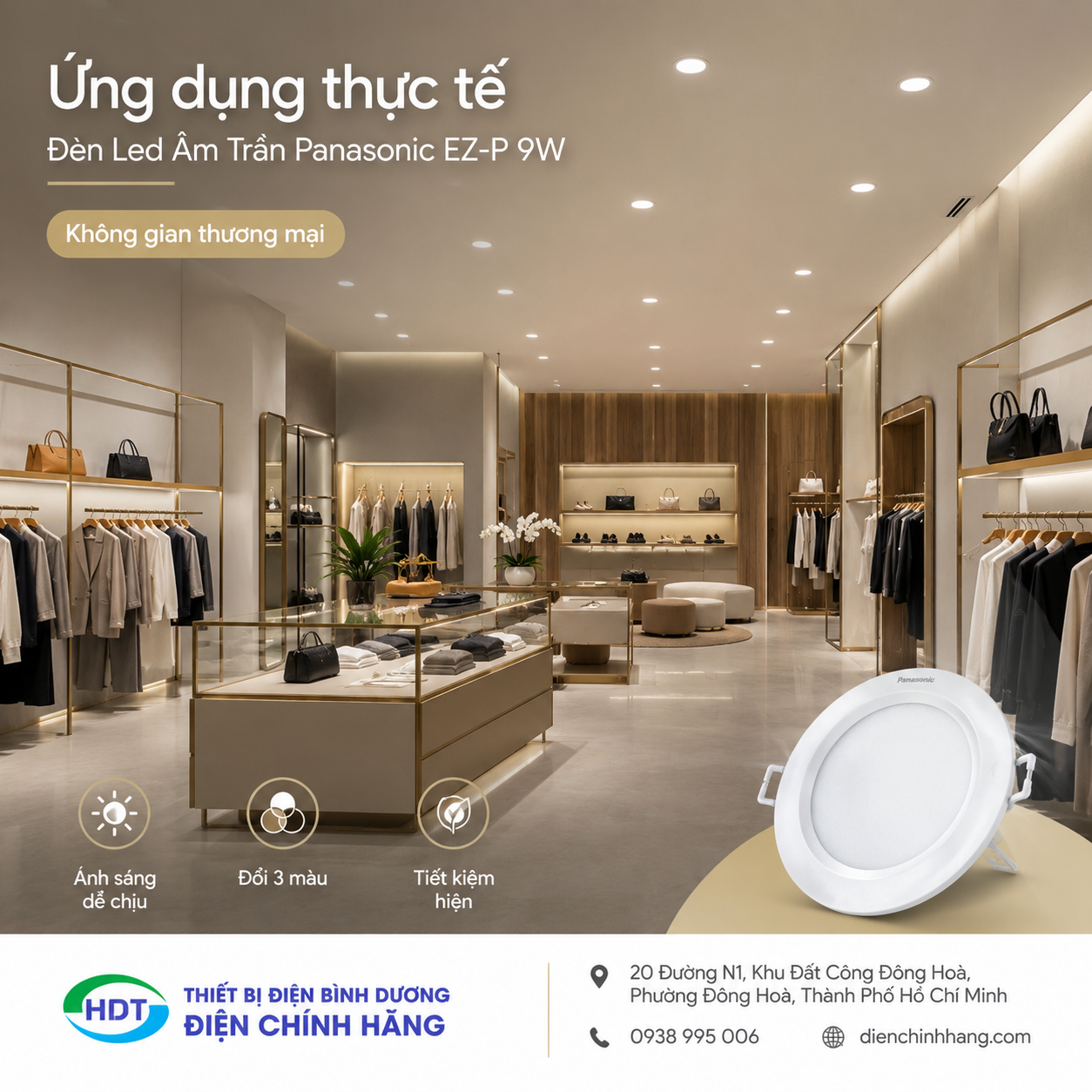 Đèn Led Âm Trần Panasonic EZ-P 9W Phi 135 NNV71324WE1A