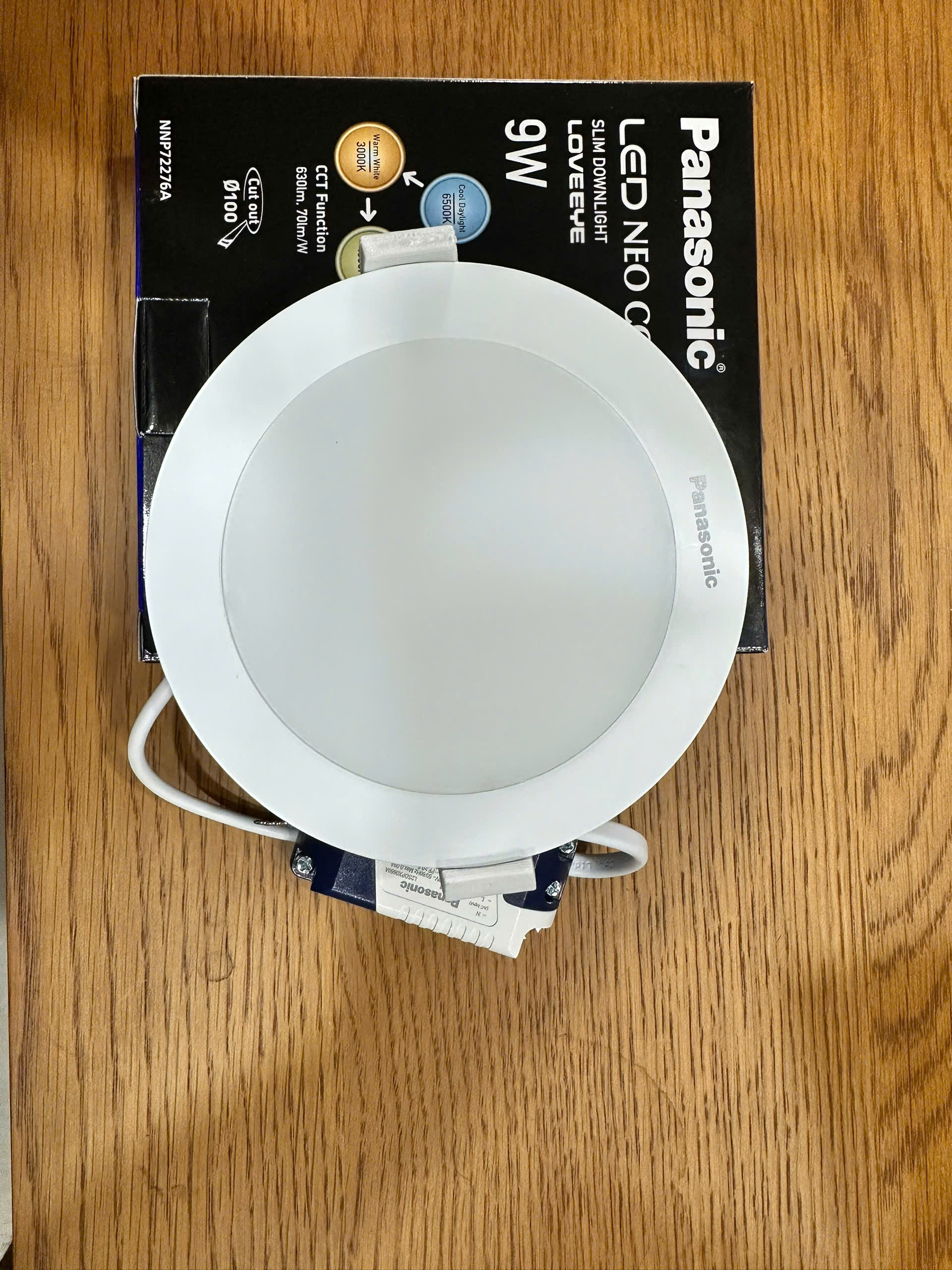 Đèn Led Âm Trần Panasonic Neo Slim 9W Đổi Màu Phi 100 NNP72276A