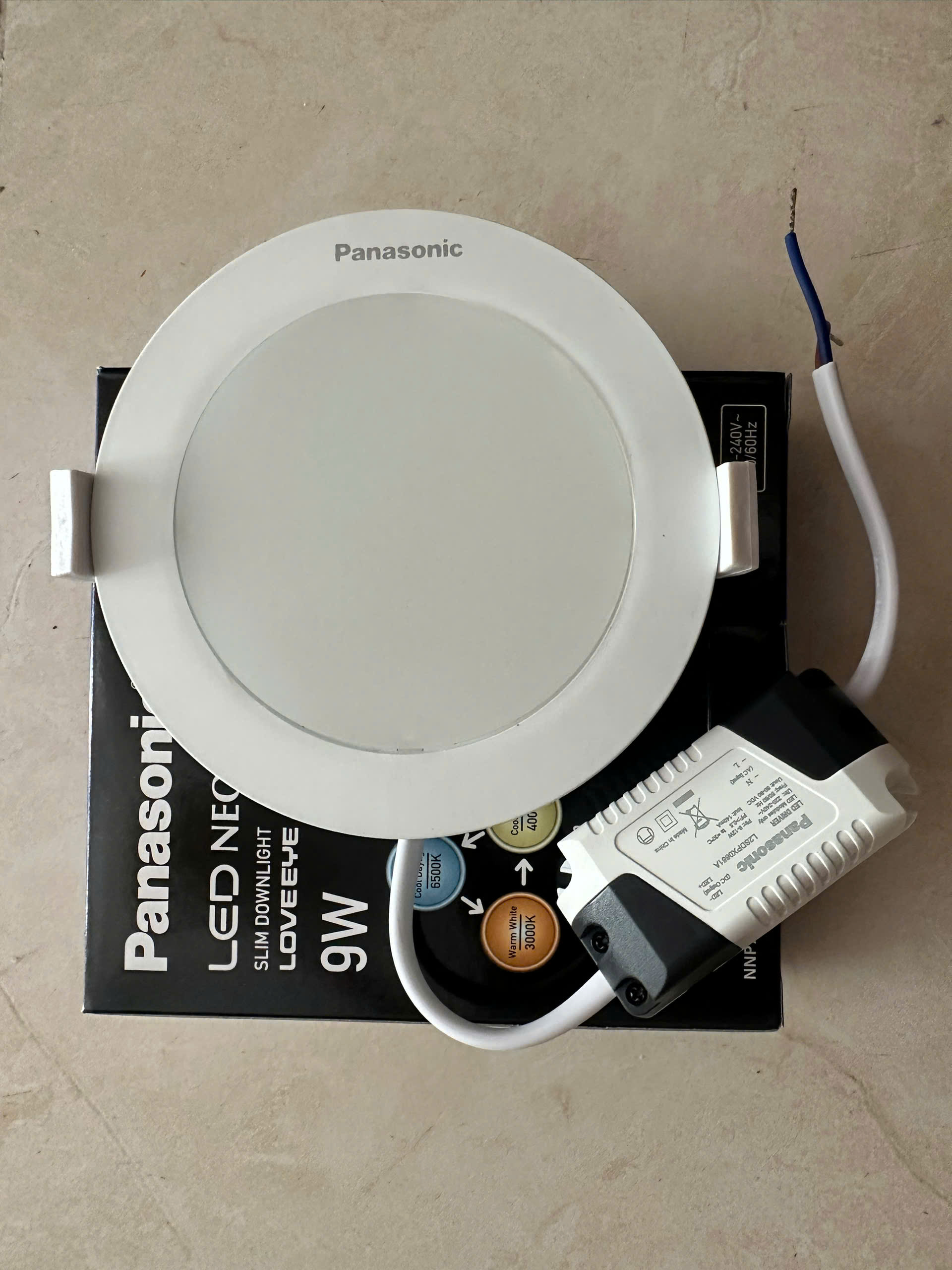 Đèn Led Âm Trần Panasonic Neo Slim 9W Đổi Màu Phi 90 NNP72376A