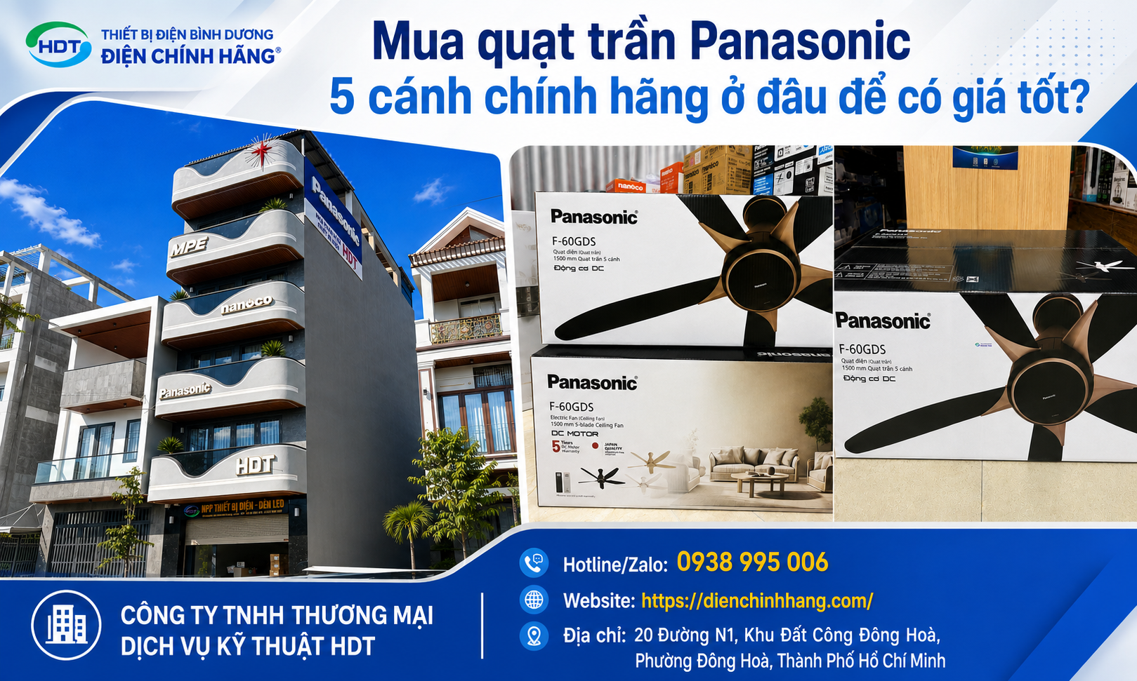 Giá Quạt Trần Panasonic 5 Cánh Mới Nhất