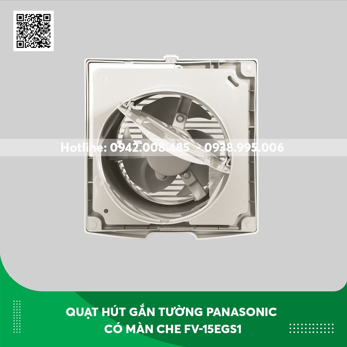 Quạt hút gắn tường Panasonic có màn che FV-15EGS1