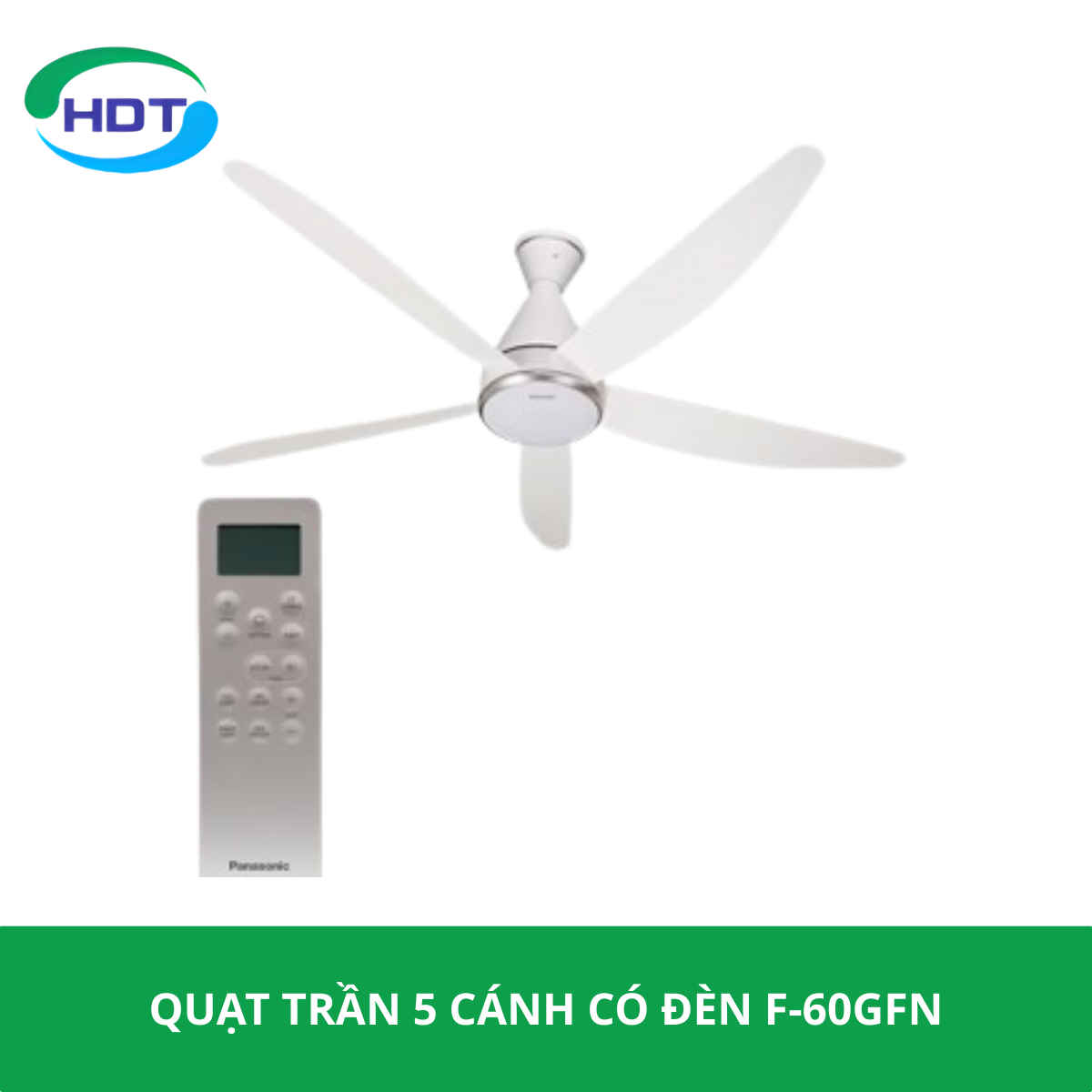 QUẠT TRẦN 5 CÁNH CÓ ĐÈN F-60GFN