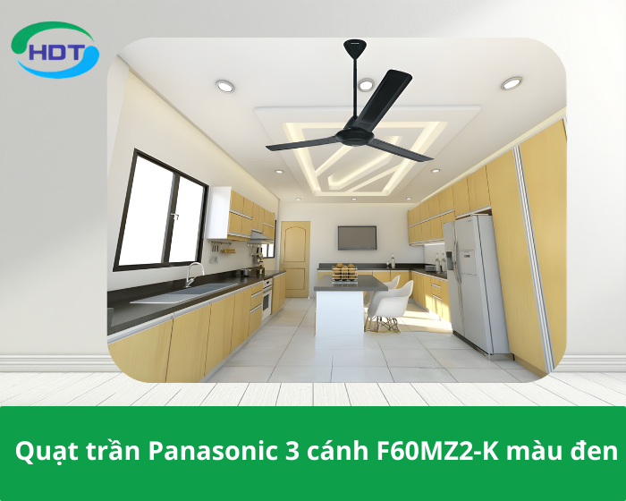 Quạt trần Panasonic 3 cánh F60MZ2-K màu đen