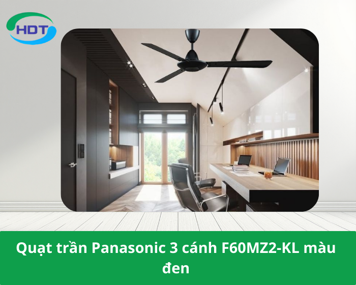 Quạt trần Panasonic 3 cánh F60MZ2-KL màu đen