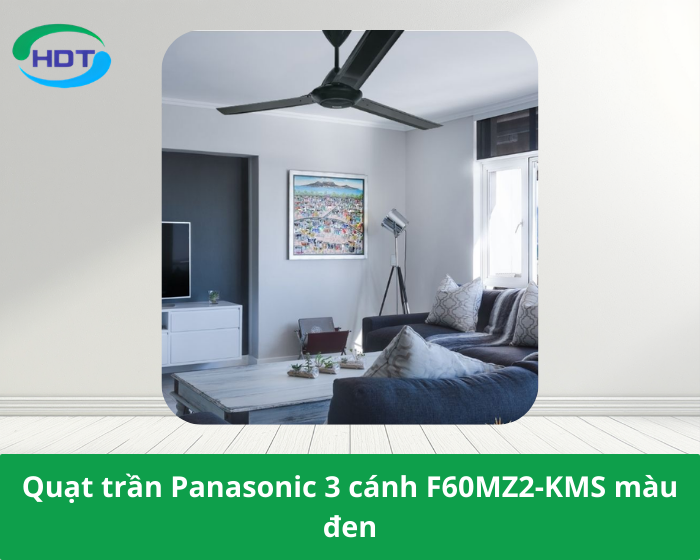 Quạt trần Panasonic 3 cánh F60MZ2-KMS màu đen