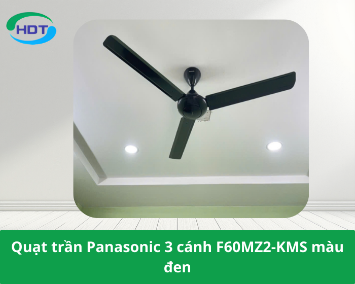 Quạt trần Panasonic 3 cánh F60MZ2-KMS màu đen