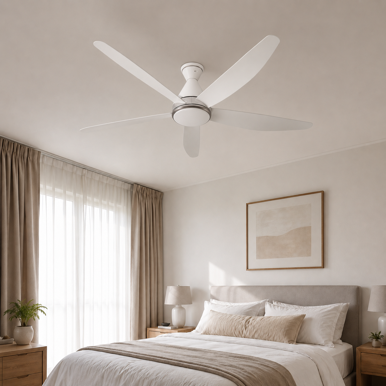 Quạt trần Panasonic 5 cánh F-60GFN có đèn