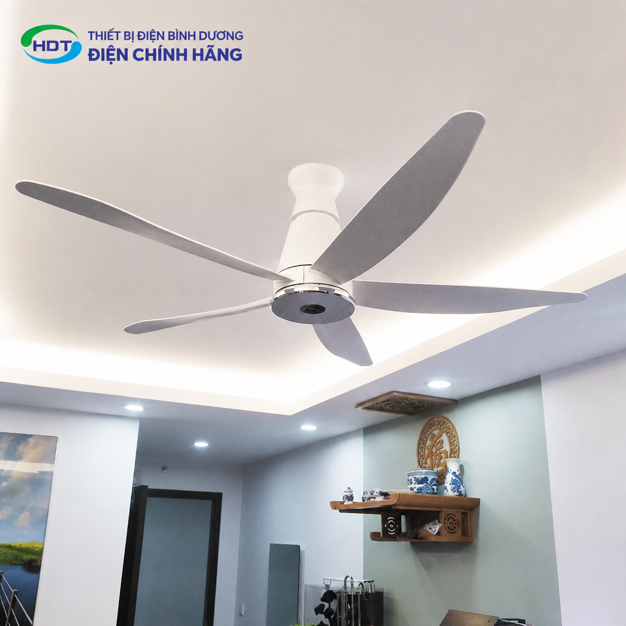 Quạt Trần Panasonic 5 Cánh F-60XDN-W Màu Trắng