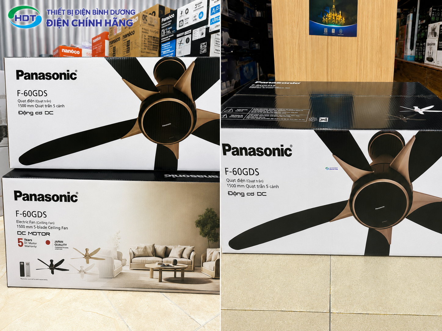 Quạt trần Panasonic 5 cánh loại nào tốt?