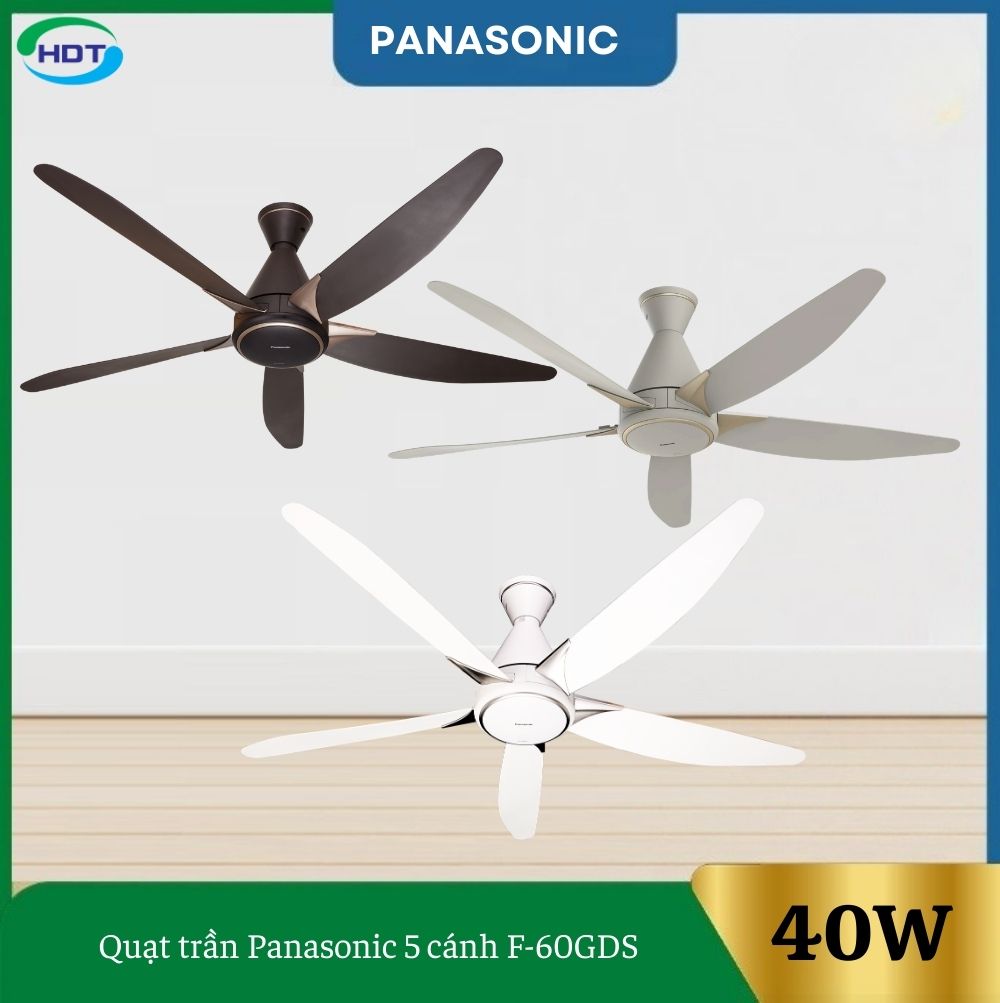 Quạt trần Panasonic 5 cánh F-60GDS