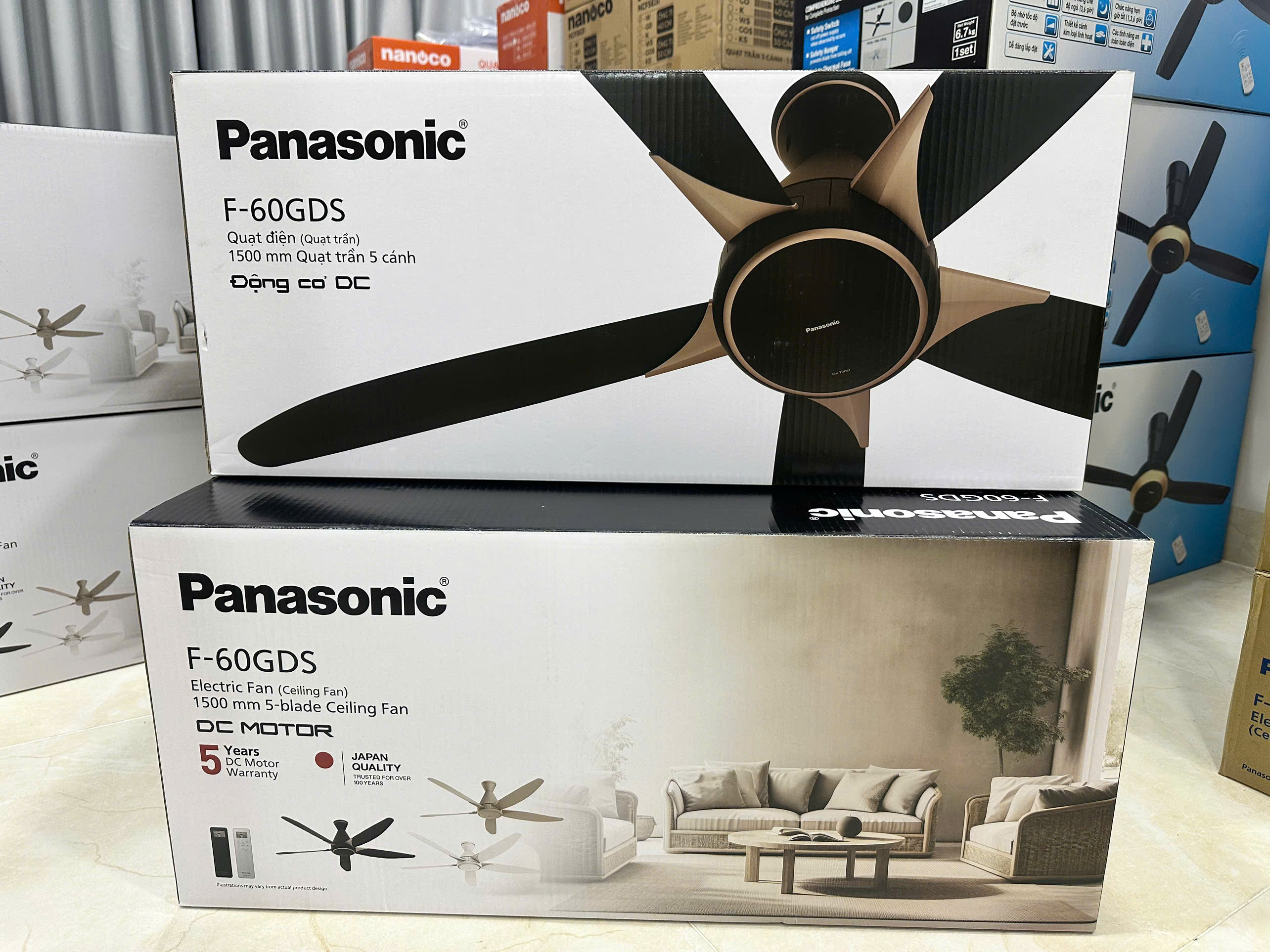 Quạt trần Panasonic 5 cánh F-60GDS có gì nổi bật? Nên chọn màu nào?