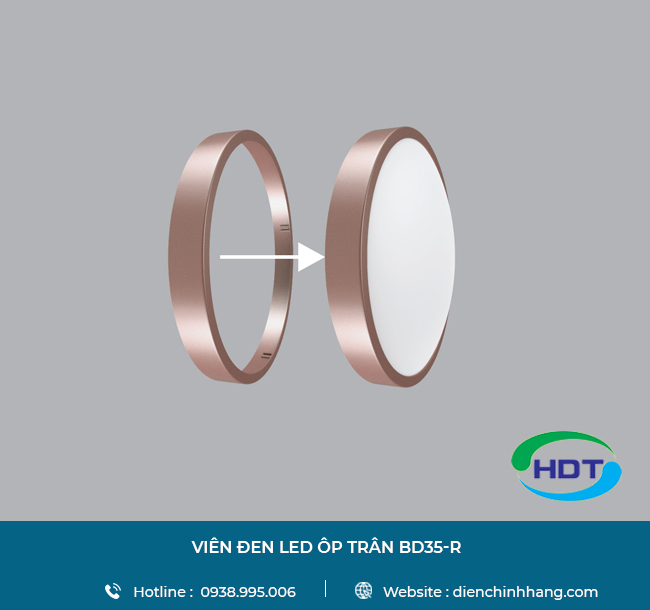 VIỀN ĐÈN LED ỐP TRẦN MPE BD35-R: Giải pháp chiếu sáng hiện đại và tinh tế