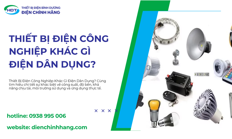 Thiết Bị Điện Công Nghiệp Khác Gì Điện Dân Dụng? Phân Biệt Chi Tiết Từ A–Z