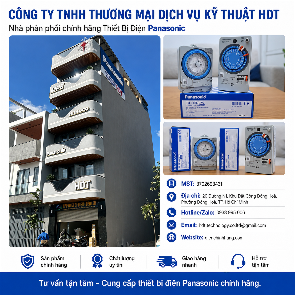 Công Tắc Hẹn Giờ Panasonic | Timer Panasonic Chính Hãng