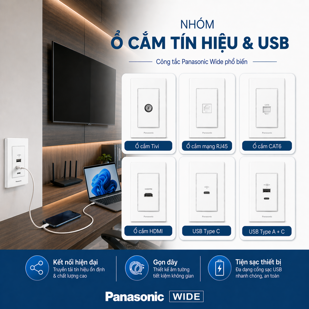 Công tắc Panasonic Wide
