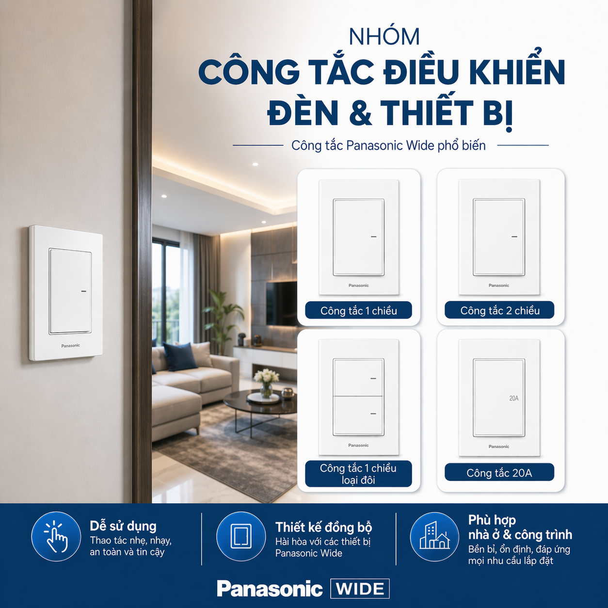 Công tắc Panasonic Wide