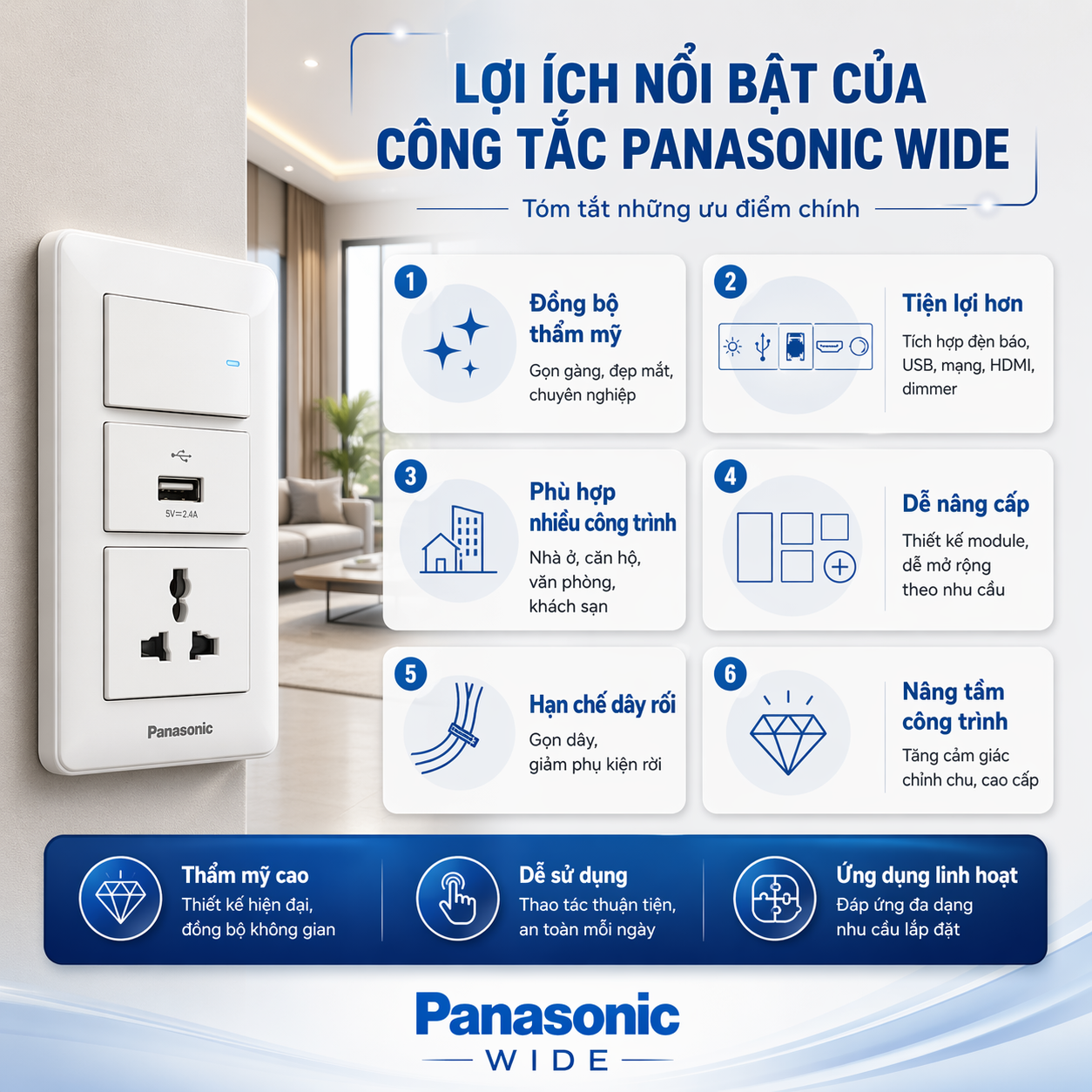 Công tắc Panasonic Wide