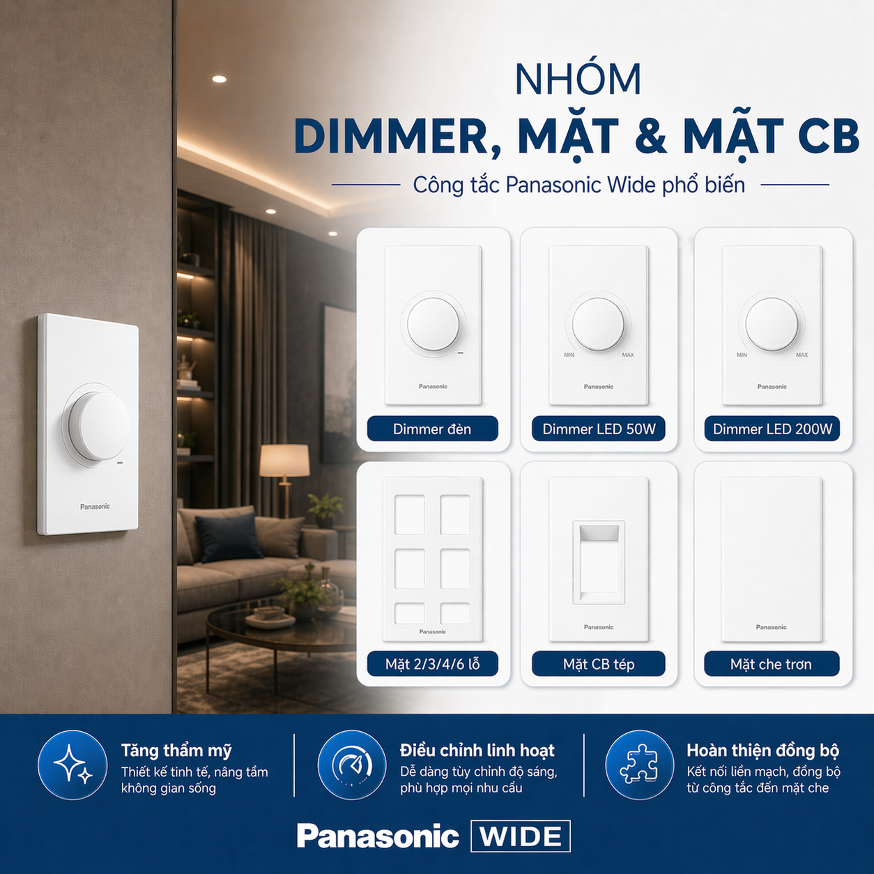 Công tắc Panasonic Wide