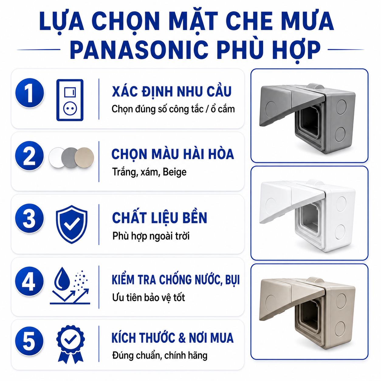 Mặt Che Mưa Panasonic