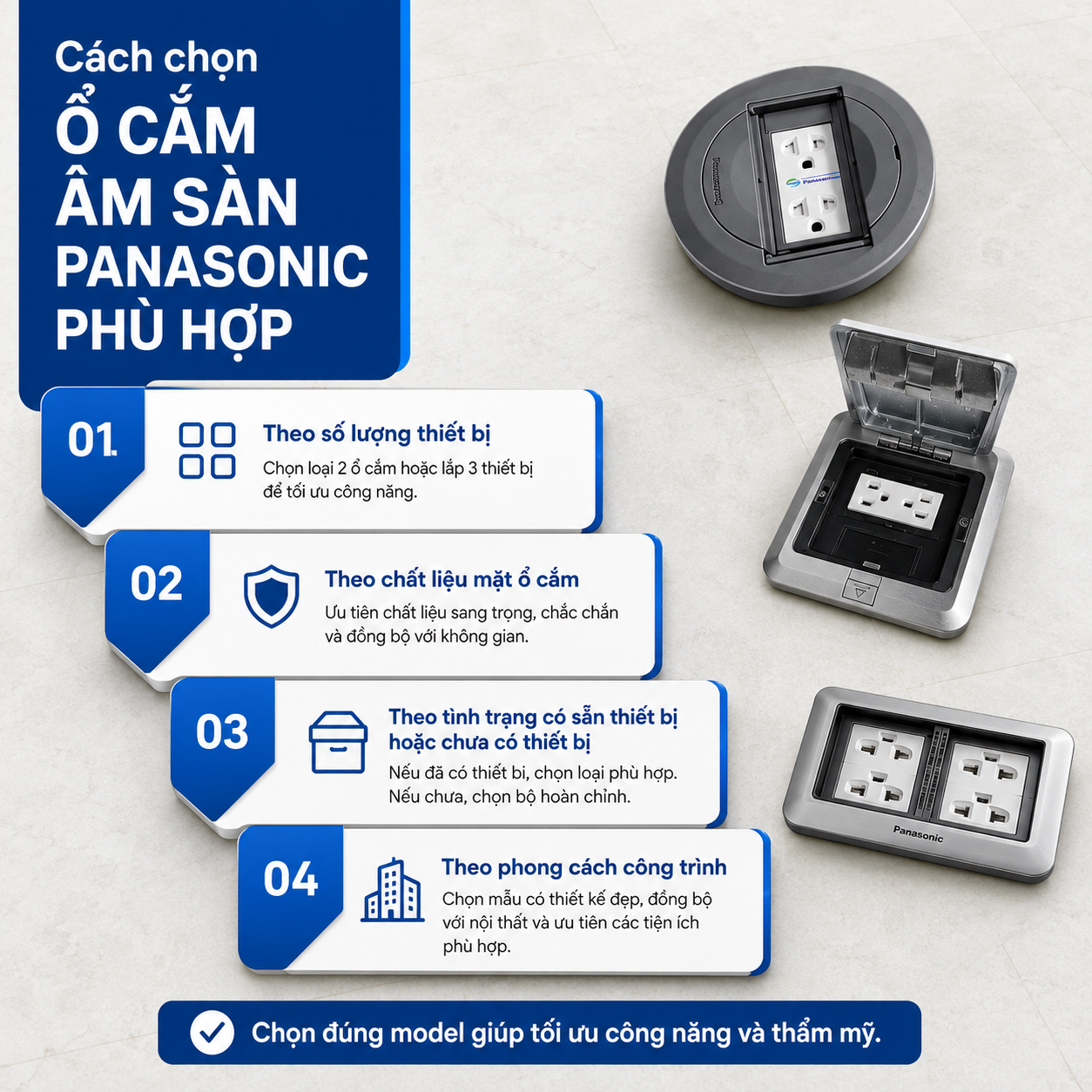 Ổ Cắm Âm Sàn Panasonic