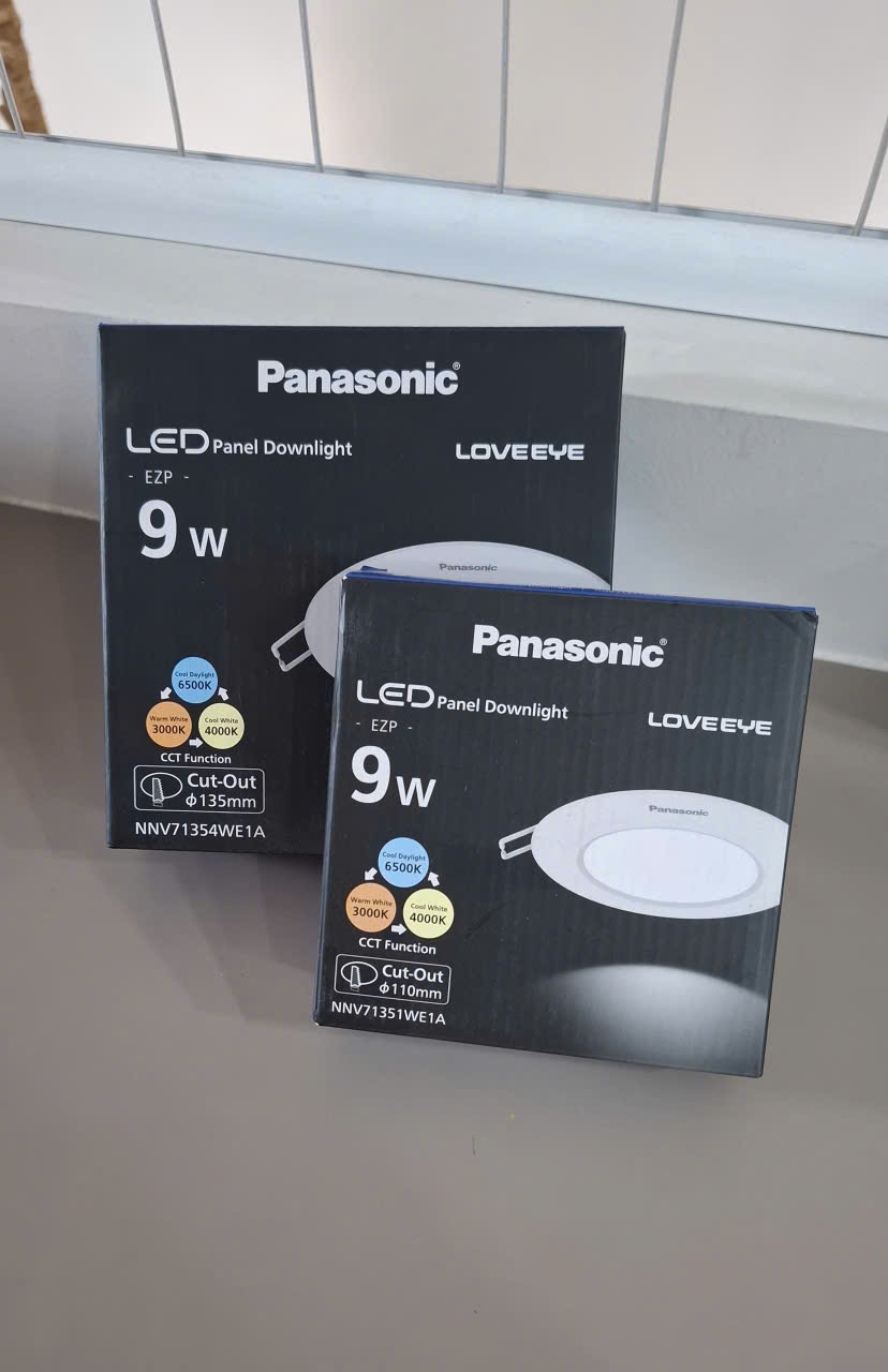 Đèn led âm trần Panasonic 9W đổi màu có bền không?