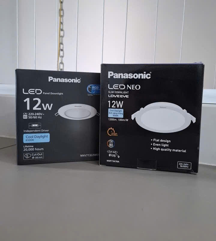 Đèn Led âm trần Panasonic loại nào tốt, giá rẻ?