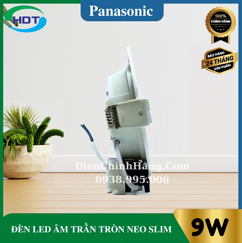 Đèn led downlight âm trần Panasonic 9w dòng neo slim