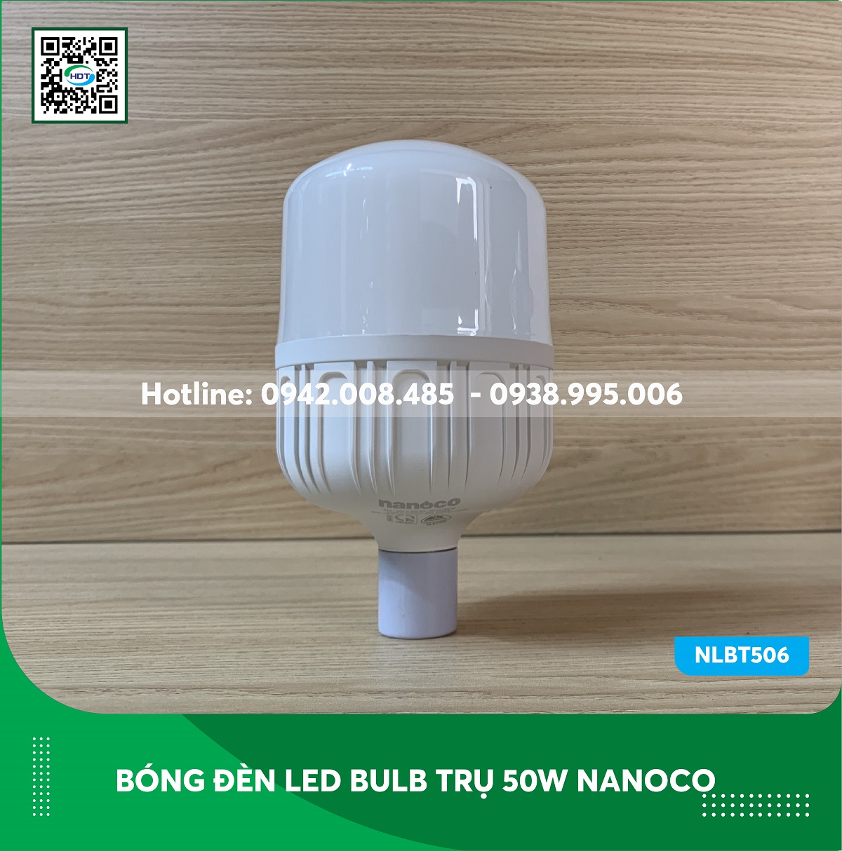 Bóng đèn led bulb trụ 50w Nanoco NLBT506