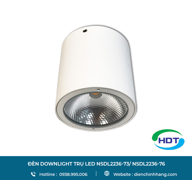Đèn downlight trụ LED Nanoco 7W NSDL2236-73/ NSDL2236-76