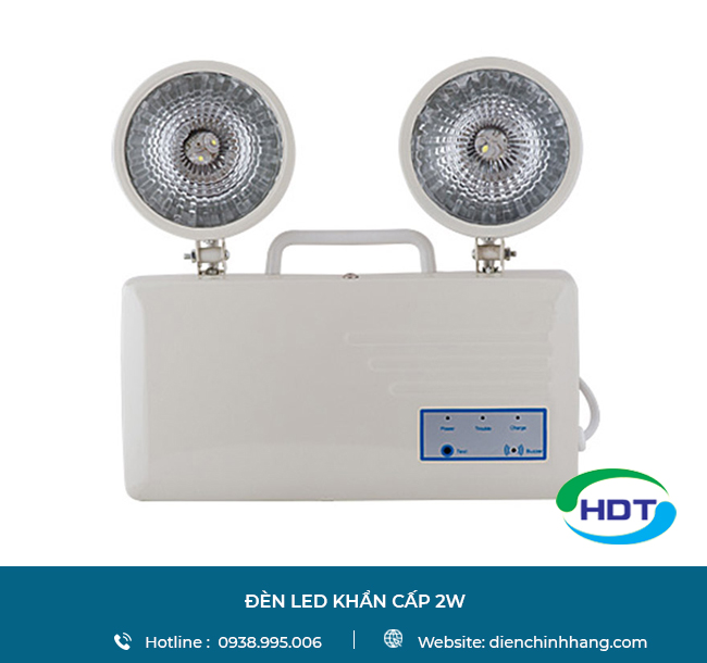 Đèn LED Khẩn cấp Rạng Đông D KC01/2W | Den LED Khan cap Rang Dong D KC01 2W 
