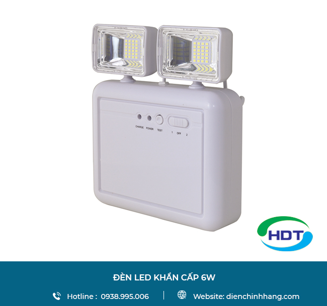 Đèn LED Khẩn cấp  Rạng Đông D KC04/6W | Den LED Khan cap Rang Dong D KC04 6W 