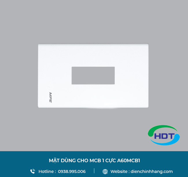 MẶT DÙNG CHO MCB 1 CỰC A60MCB1 | MAT DUNG CHO MCB 1 CUC A60MCB1