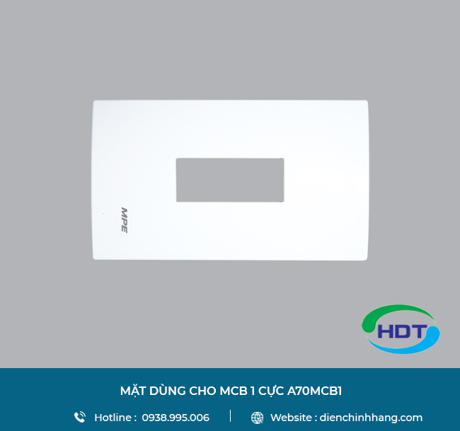 MẶT DÙNG CHO MCB 1 CỰC A70MCB1 | MAT DUNG CHO MCB 1 CUC A70MCB1